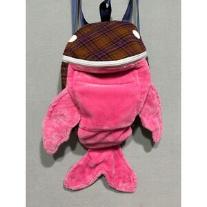 Homer Whales mini Backpack Handmade upcycled Fish zip close Abigail Kokai Alaska